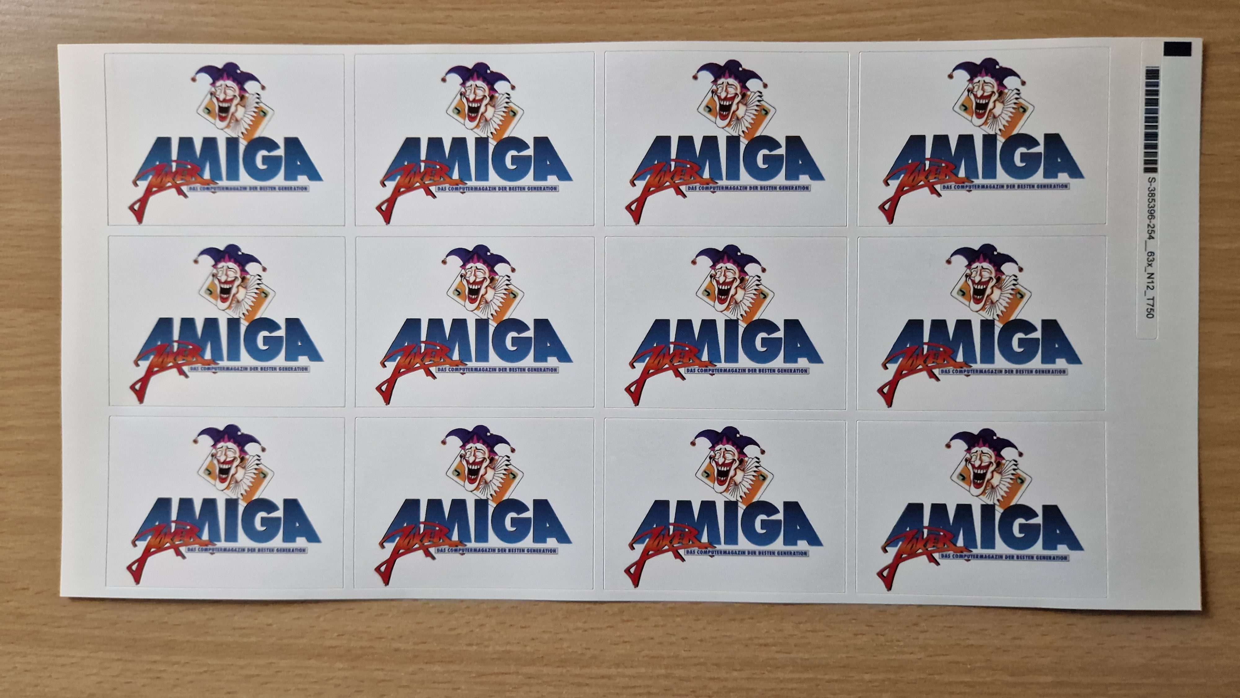 Amiga Joker Floppy Sticker "Magazin Logo"