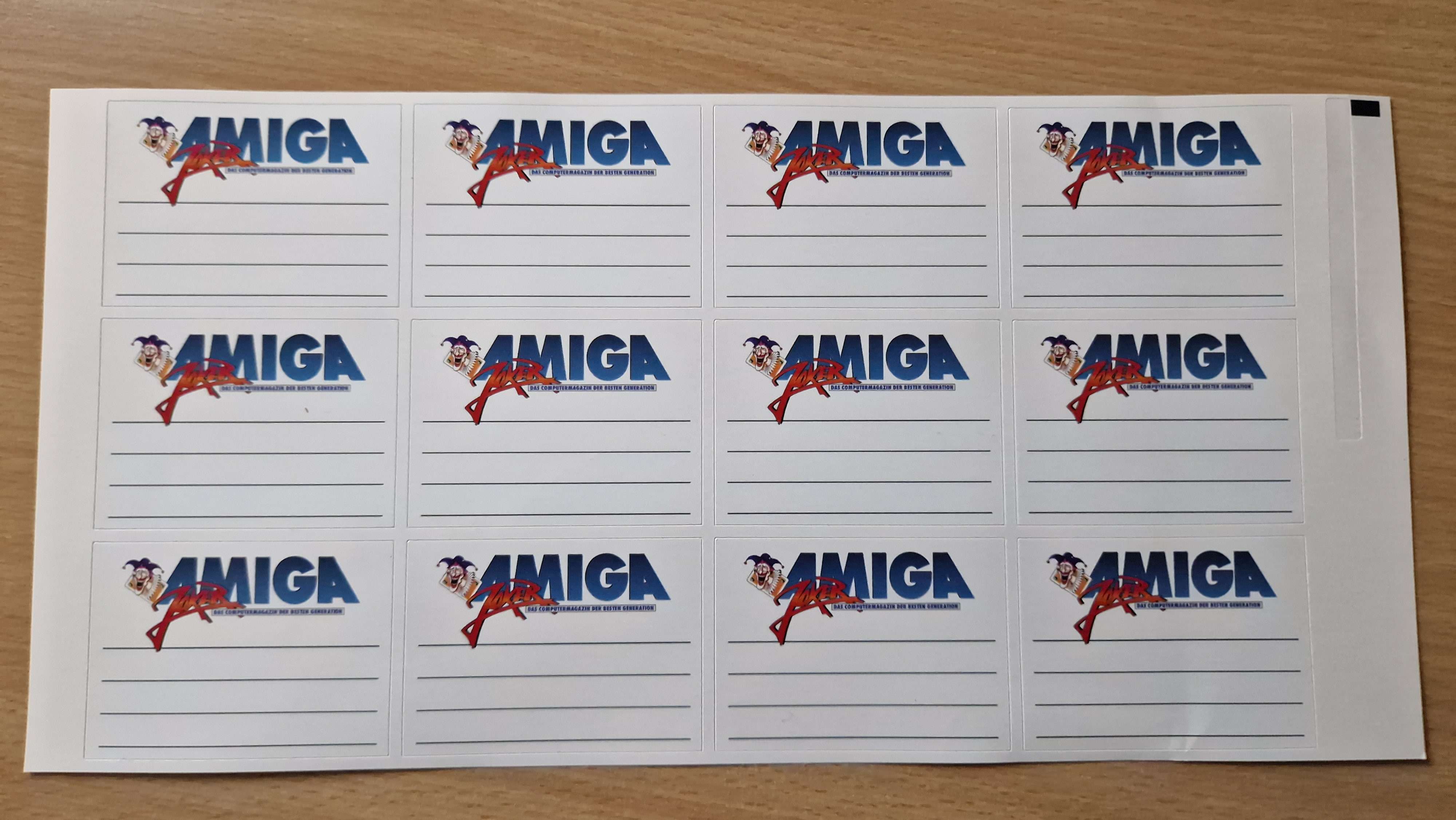 Amiga Joker Floppy Aufkleber "Magazin Lines"