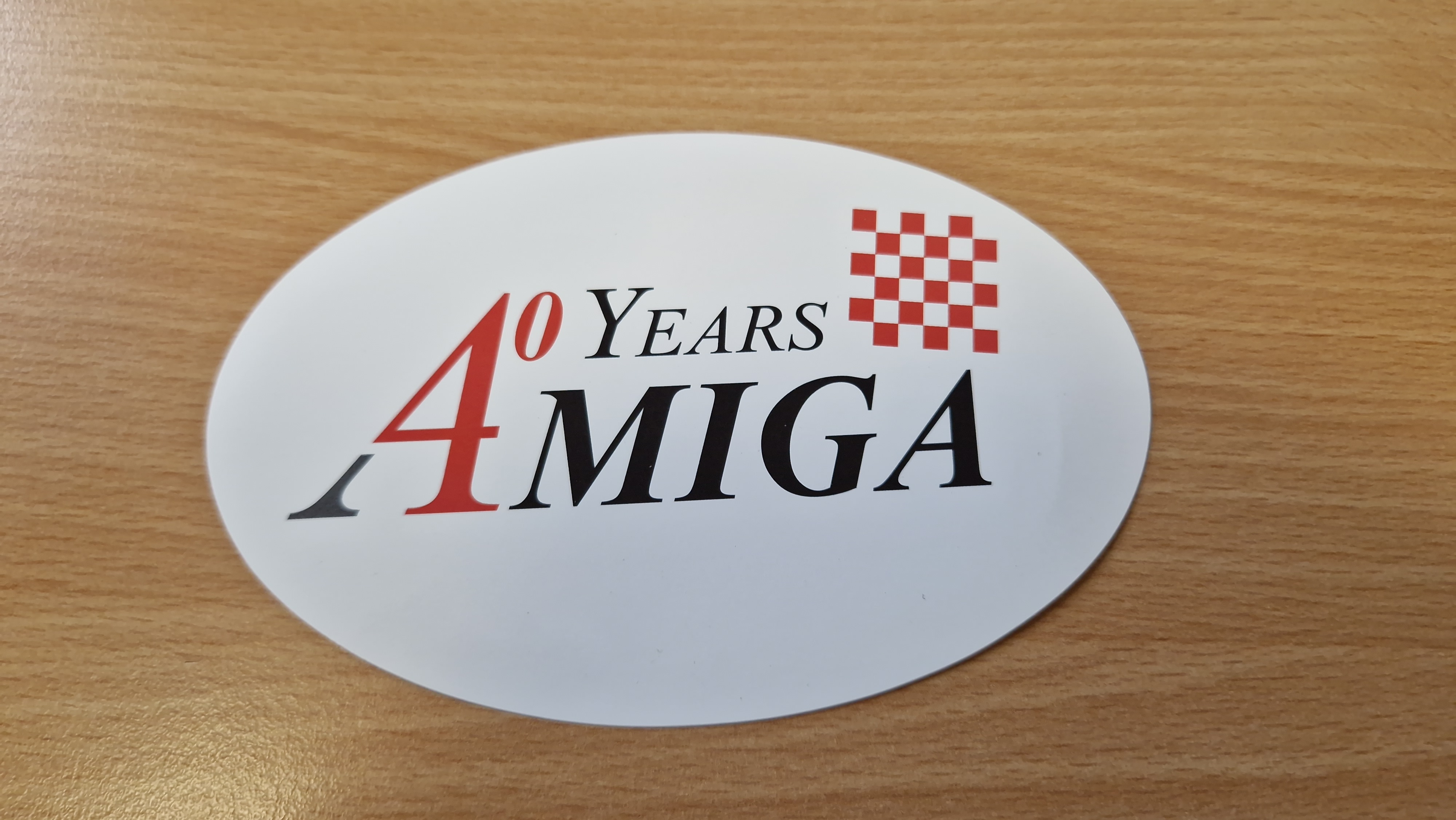 40 Years Amiga -  Sticker Oval