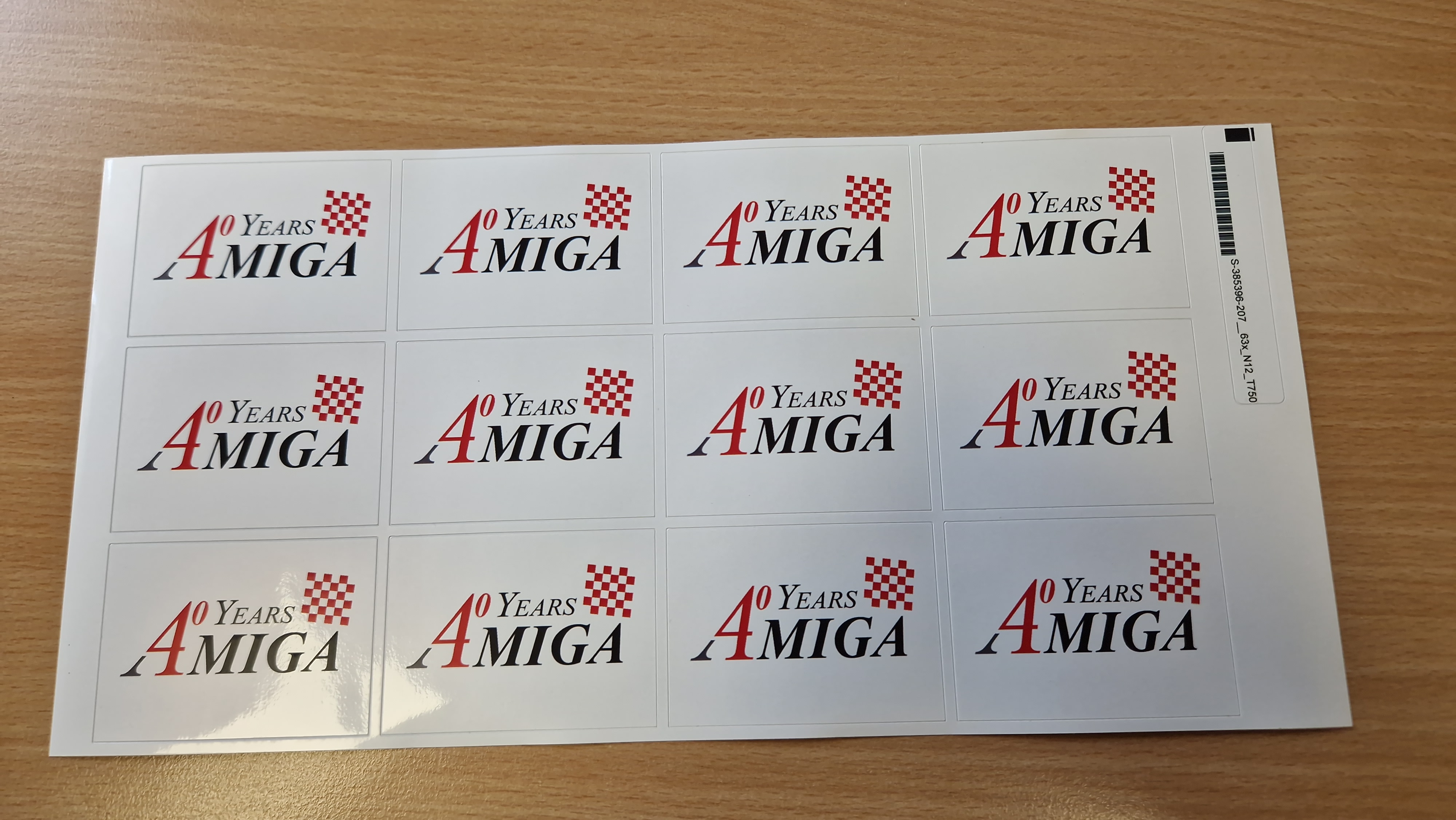 40 Years Amiga -  Floppy Sticker "Logo"